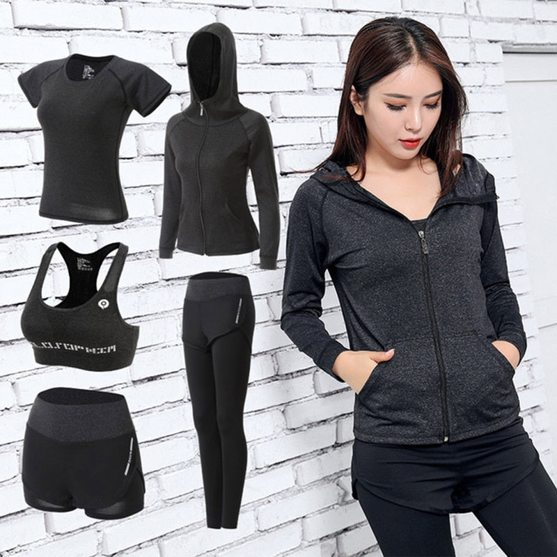 Workout Clothing Set 5 pcs Set