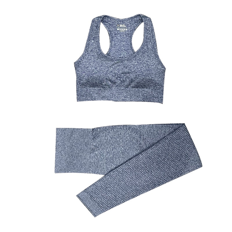 Women's Seamless Gym Leggings, Top, Longsleeve and Shorts Set
