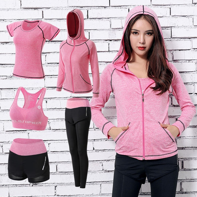 Workout Clothing Set 5 pcs Set