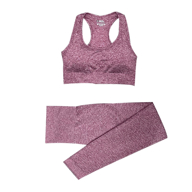 Women's Seamless Gym Leggings, Top, Longsleeve and Shorts Set