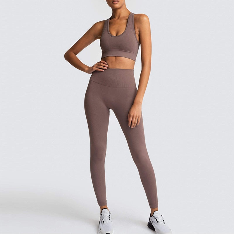 Women's Yoga Seamless Sportswear Set
