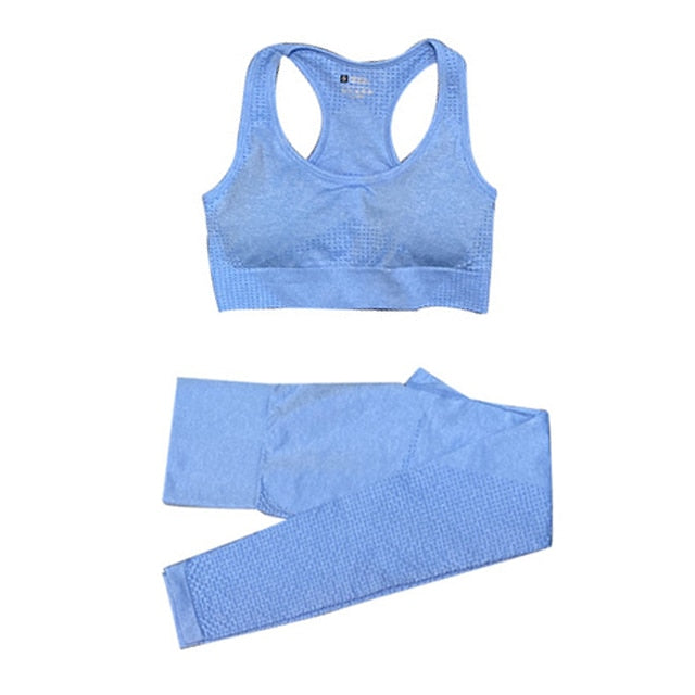 Women's Seamless Gym Leggings, Top, Longsleeve and Shorts Set
