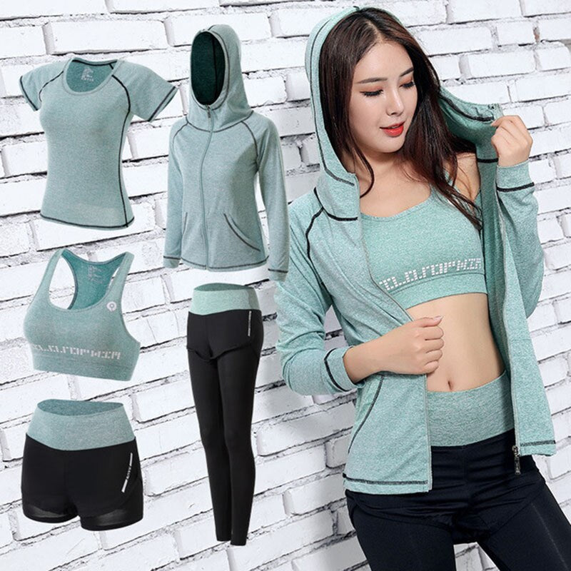 Workout Clothing Set 5 pcs Set