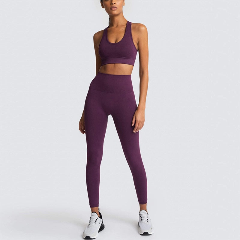 Women's Yoga Seamless Sportswear Set