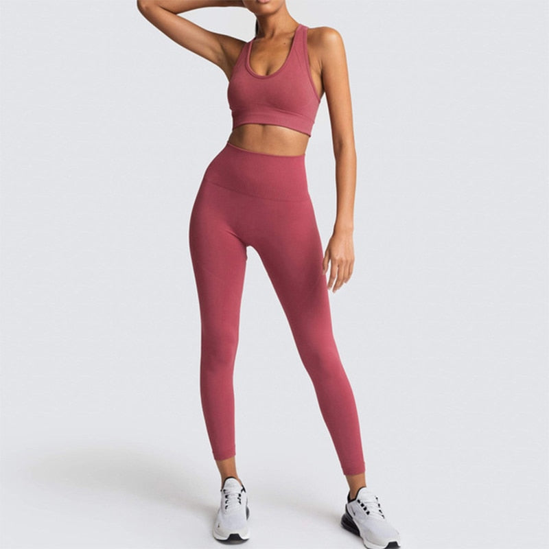 Women's Yoga Seamless Sportswear Set